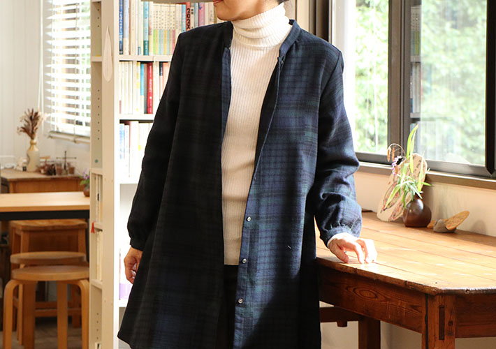 rolca on the notesロルカ　ウール　綿ウール　シャツ　プルオーバー　カットソー　女性　30代40代50代60代70代80代　上品　秋冬　森の８カテン
