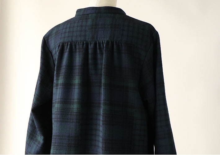 rolca on the notesロルカ　ウール　綿ウール　シャツ　プルオーバー　カットソー　女性　30代40代50代60代70代80代　上品　秋冬　森の８カテン