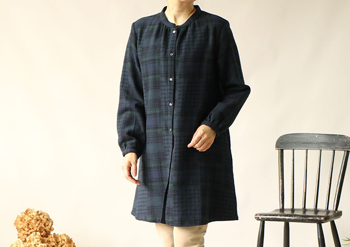 rolca on the notesロルカ　ウール　綿ウール　シャツ　プルオーバー　カットソー　女性　30代40代50代60代70代80代　上品　秋冬　森の８カテン