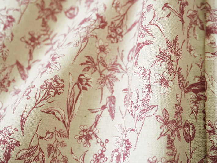 ロルカ　リネン　コットン　ブラウス　ストライプ ベージュ　ブルー　30代40代50代60代70代　森の８カテン　ボーダー