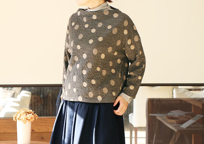 rolca on the notesロルカ　ウール　綿ウール　プルオーバー　カットソー　女性　30代40代50代60代70代80代　上品　秋冬　森の８カテン