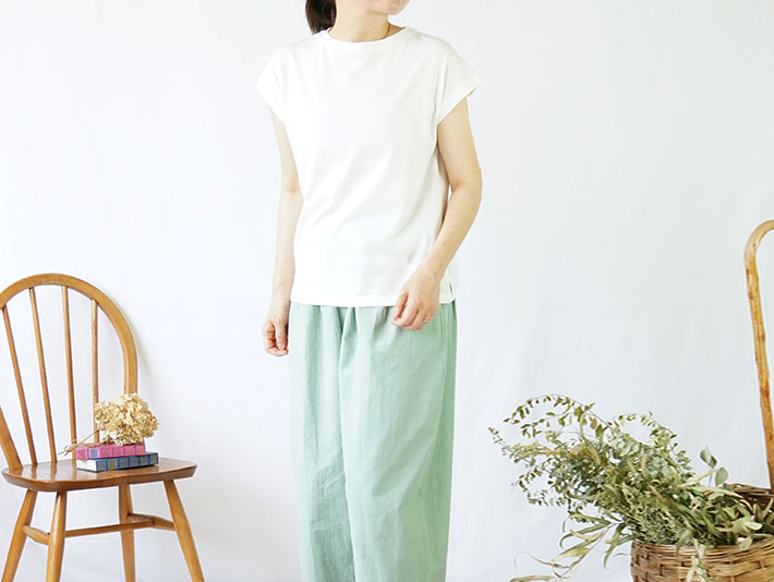 leventsouffle　30代40代50代60代70代80代　女性　上品　プルオーバー　コットン　森の８カテン