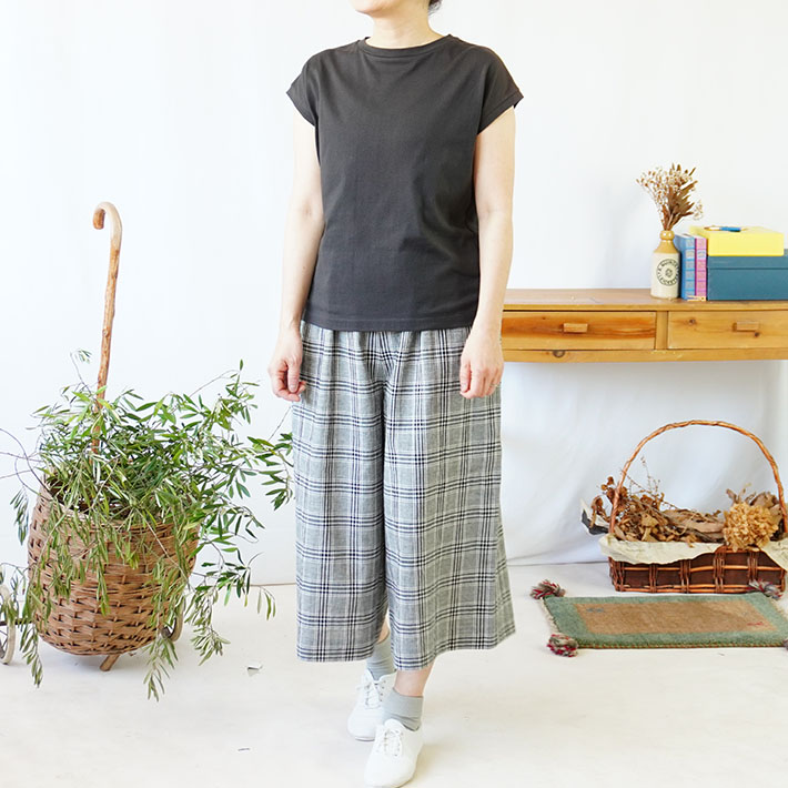 leventsouffle　30代40代50代60代70代80代　女性　上品　プルオーバー　コットン　森の８カテン