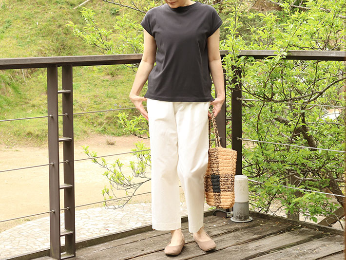 leventsouffle　30代40代50代60代70代80代　女性　上品　プルオーバー　コットン　森の８カテン