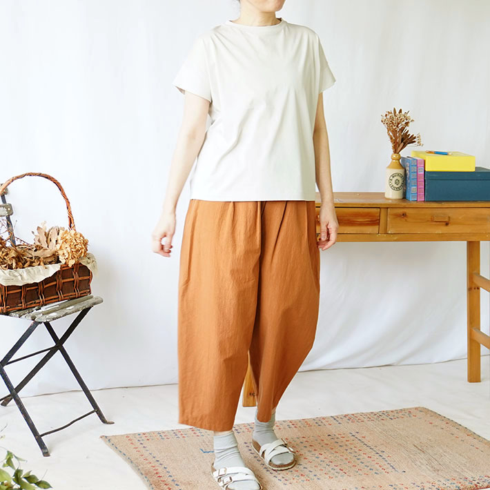 leventsouffle　30代40代50代60代70代80代　女性　上品　プルオーバー　コットン　森の８カテン