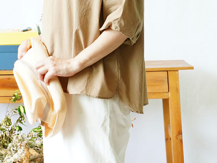 NARU　ロルカ　森の８カテン　ふんわりローン　綿100％　コットン　ドルマンスリーブ　30代40代50代60代70代80代　上品