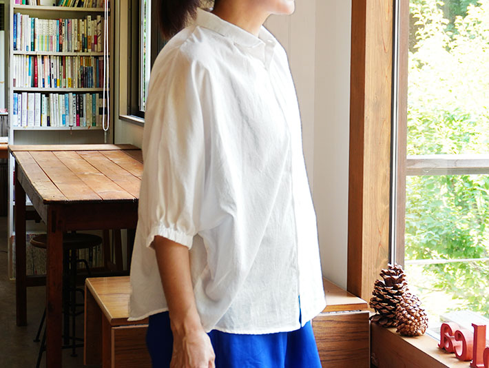NARU　ロルカ　森の８カテン　ふんわりローン　綿100％　コットン　ドルマンスリーブ　30代40代50代60代70代80代　上品