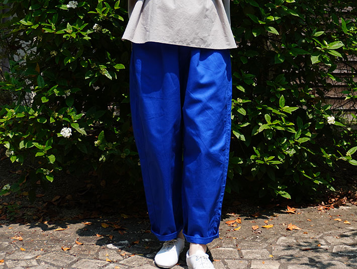 NARU　ロルカ　森の８カテン　カツラギ　20ツイル　ノッポパンツ　綿100％　コットン　ワイドパンツ　30代40代50代60代70代80代　上品