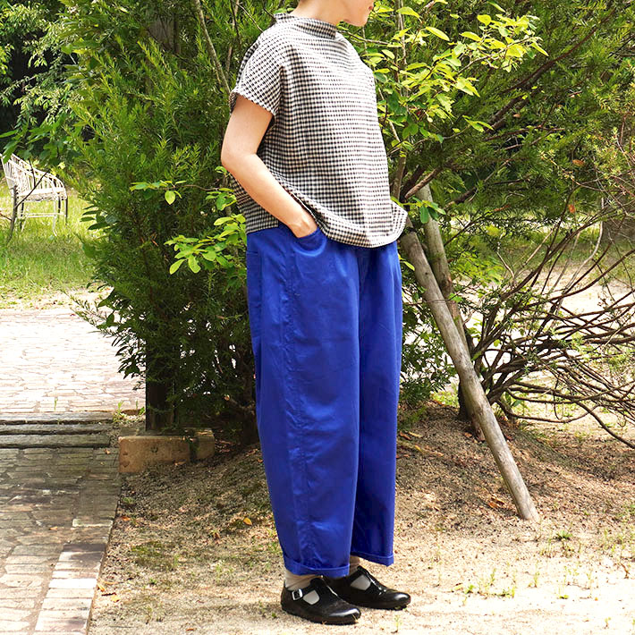 NARU　ロルカ　森の８カテン　カツラギ　ノッポパンツ　綿100％　コットン　ワイドパンツ　30代40代50代60代70代80代　上品