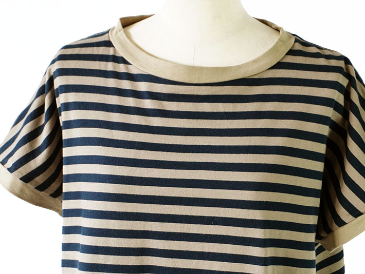 NARU　日本製　ロルカ　森の８カテン　ハンドワッシャー　綿100％　シーチング　グレー　ブルー　コットン　ドルマンスリーブ　30代40代50代60代70代80代　上品