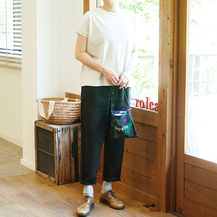 NARU　ロルカ　森の８カテン　カツラギ　リネン　　20ツイル　ノッポパンツ　綿100％　コットン　ワイドパンツ　30代40代50代60代70代80代　上品