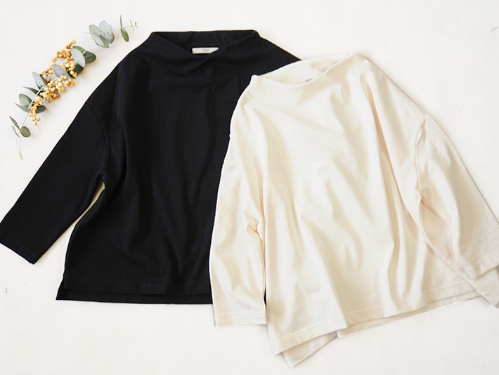 NARU　日本製　ロルカ　森の８カテン　ハンドワッシャー　綿100％　シーチング　グレー　ブルー　コットン　ドルマンスリーブ　30代40代50代60代70代80代　上品