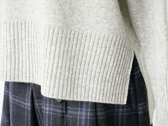 NARU　日本製　ロルカ　森の８カテン　ハンドワッシャー　綿100％　シーチング　グレー　ブルー　コットン　ドルマンスリーブ　30代40代50代60代70代80代　上品