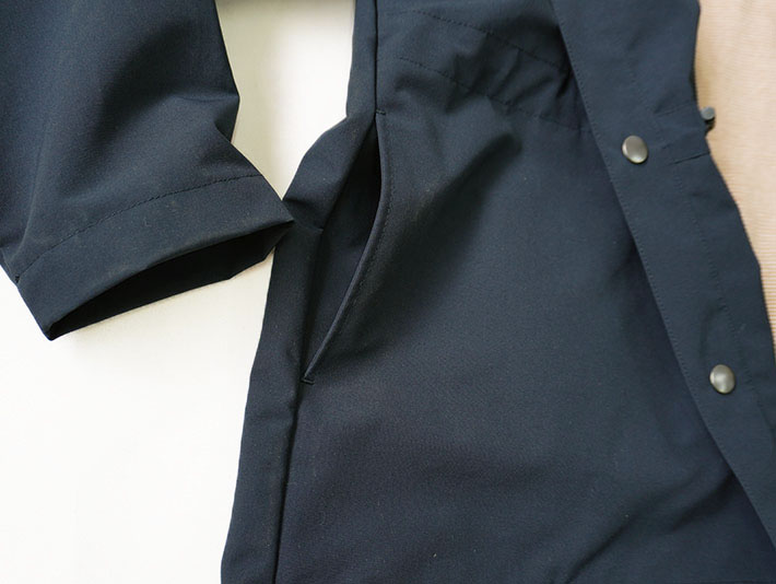 NARU　日本製　ロルカ　森の８カテン　マウンテンパーカー　撥水　アウター　フーディー　フード　女性　ネイビー　ブルー　コットン　ドルマンスリーブ　30代40代50代60代70代80代　上品