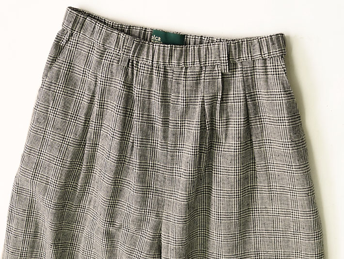 ロルカ　リネン　森の８カテン　綿麻　上品　30代40代50代60代70代80代　レディース　コットン　リネン　パンツ　シャツ　綿　麻