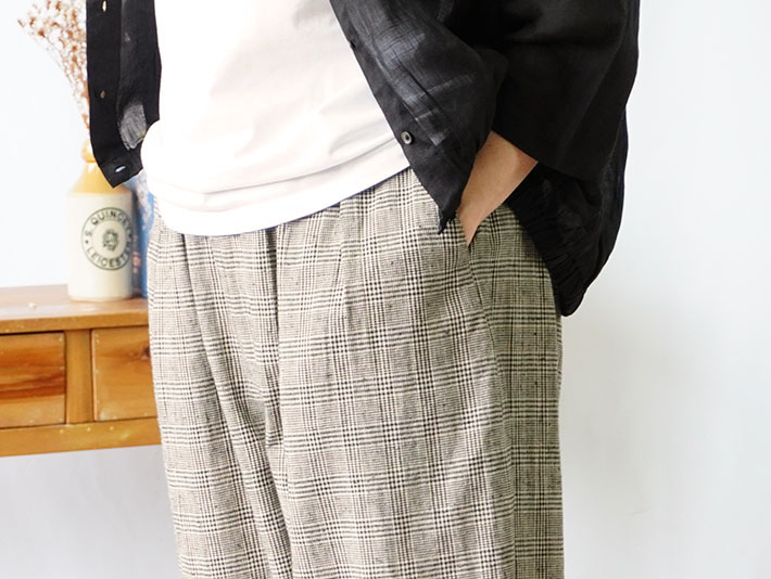 ロルカ　リネン　森の８カテン　綿麻　上品　30代40代50代60代70代80代　レディース　コットン　リネン　パンツ　シャツ　綿　麻