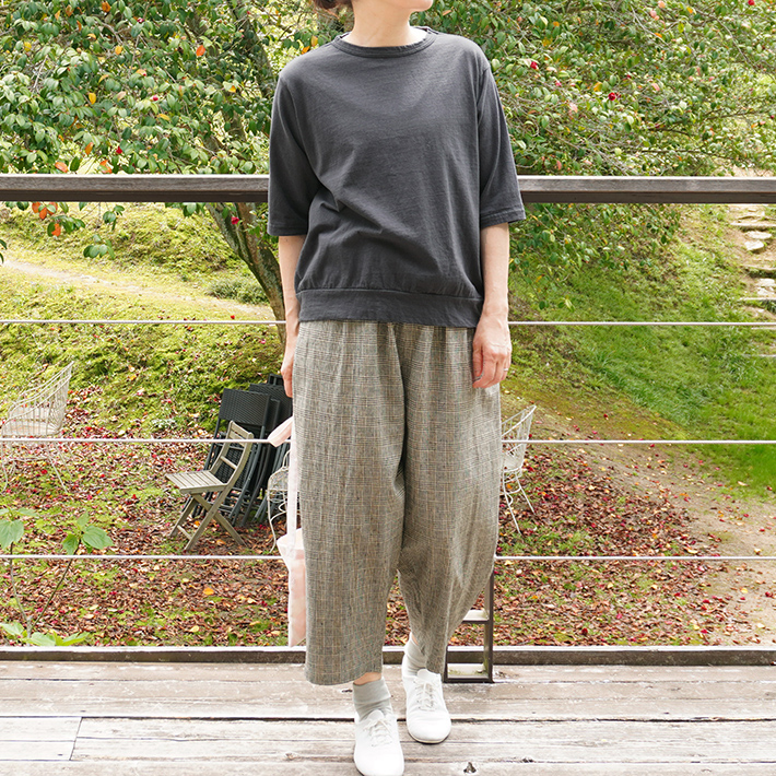 ロルカ　リネン　森の８カテン　綿麻　上品　30代40代50代60代70代80代　レディース　コットン　リネン　パンツ　シャツ　綿　麻