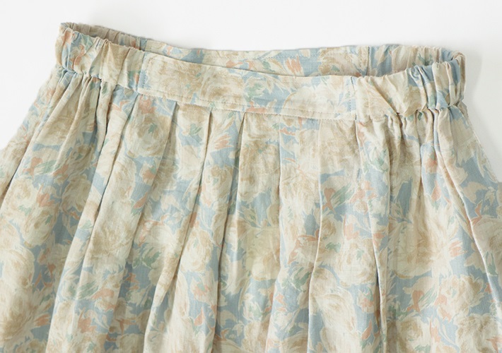 ロルカ　　リネン　森の８カテン　スカート　プルオーバー