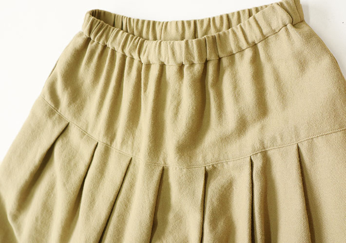 rolcaonthenotesロルカ　スカート　女性　30代40代50代60代70代80代　上品　綿ウール　コットン　森の８カテン
