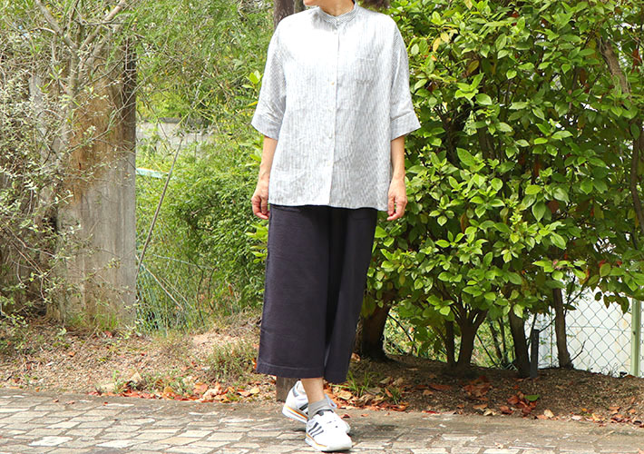 CLOSELY　カットソー　コットン　天竺　ワイドパンツ　パンツ　プルオーバー　カーディガン　森の８カテン　rolca　日本製