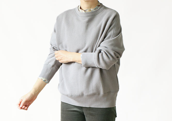 CLOSELY　CLICKPEBBLE　裏毛　コットンウール裏毛　上品　レディース　30代40代50代60代70代80代　テレコタンクトップ　綿シルク　綿ウール　天竺　カットソー　rolca　森の８カテン　プルオーバー