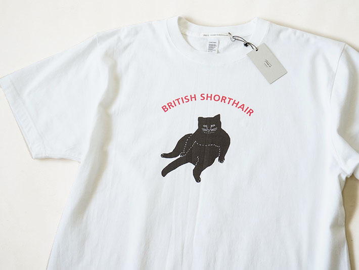 TOMOTAKE　トモタケ　森の８カテン　ガーゼ　ハンカチ　コットン　トモタケ　TOMOTAKE　コースター　泥染め　ロルカ　MUDDY WORKS UnPAIN あんぱん　アンパン　Tシャツ　BRITISHSHORTHAIR　ネコ　ねこ　男女兼用