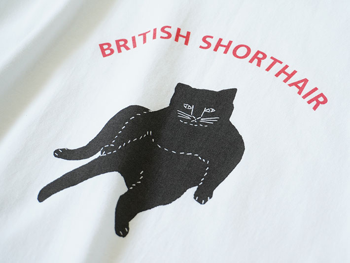 TOMOTAKE　トモタケ　森の８カテン　ガーゼ　ハンカチ　コットン　トモタケ　TOMOTAKE　コースター　泥染め　ロルカ　MUDDY WORKS UnPAIN あんぱん　アンパン　Tシャツ　BRITISHSHORTHAIR　ネコ　ねこ　男女兼用