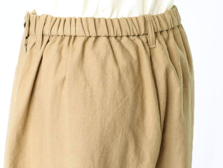 綿　麻　コットンリネン　ワイドパンツ　フレアパンツ　上品　オケージョン　レディース　30代　40代　50代　60代　70代　ワルツフォーロルカ　ロルカ　森の８カテン