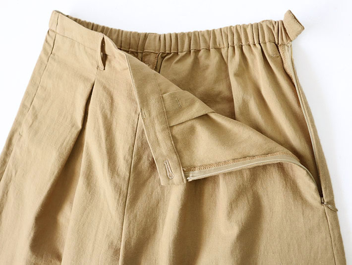 綿　麻　コットンリネン　ワイドパンツ　フレアパンツ　上品　オケージョン　レディース　30代　40代　50代　60代　70代　ワルツフォーロルカ　ロルカ　森の８カテン