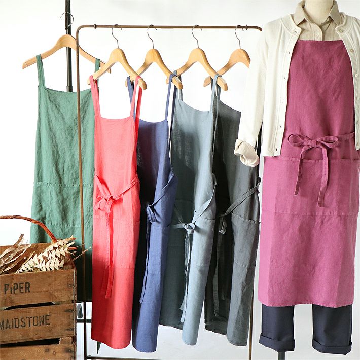 森の8カテン]リネンベーシックエプロン | 森の8カテン rolca_shop
