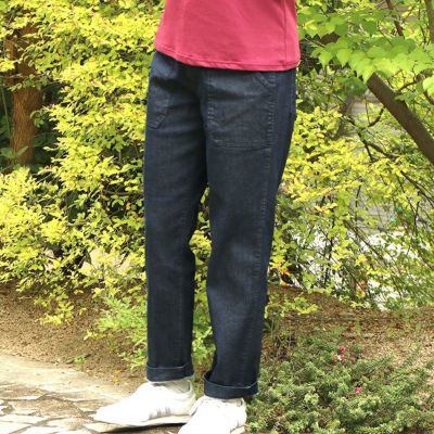 [rolca on the notes]ソフトデニムストレッチベイカーパンツ