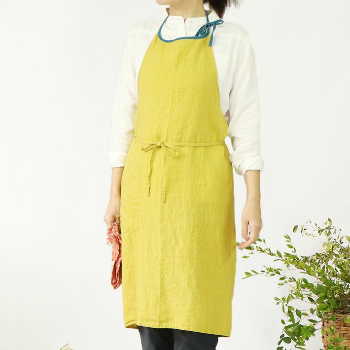 Lino e Lina] フルエプロン ミラ ミモザ | 森の8カテン rolca_shop