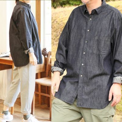  [rolca on the notes]デニムオーバーシャツ